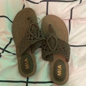 MIA olive green sandals. Brand: MIA. Size: 7